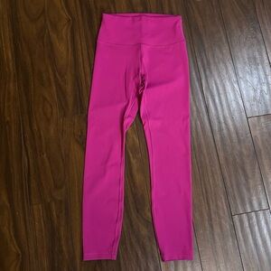 Lululemon Wunder Train High-Rise Tight 25” Ripened Raspberry